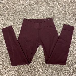 Medium Burgundy Leggings